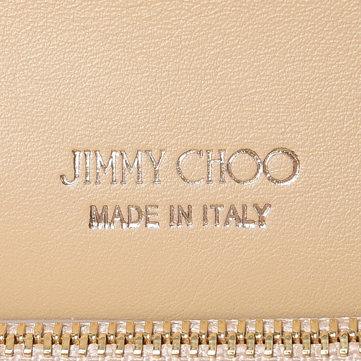 Jimmy Choo Patent Milla Wallet on Chain Nude 6 of 7