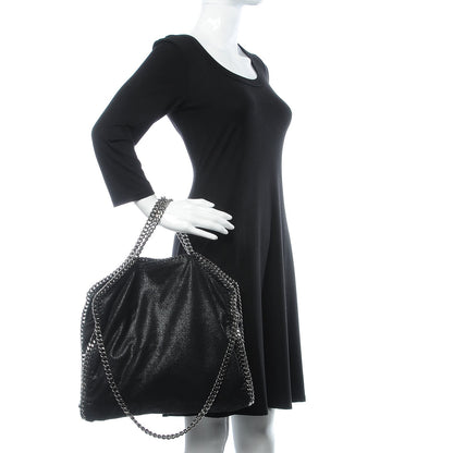 Stella McCartney Shaggy Deer Falabella Fold Over Tote Black 3 of 8
