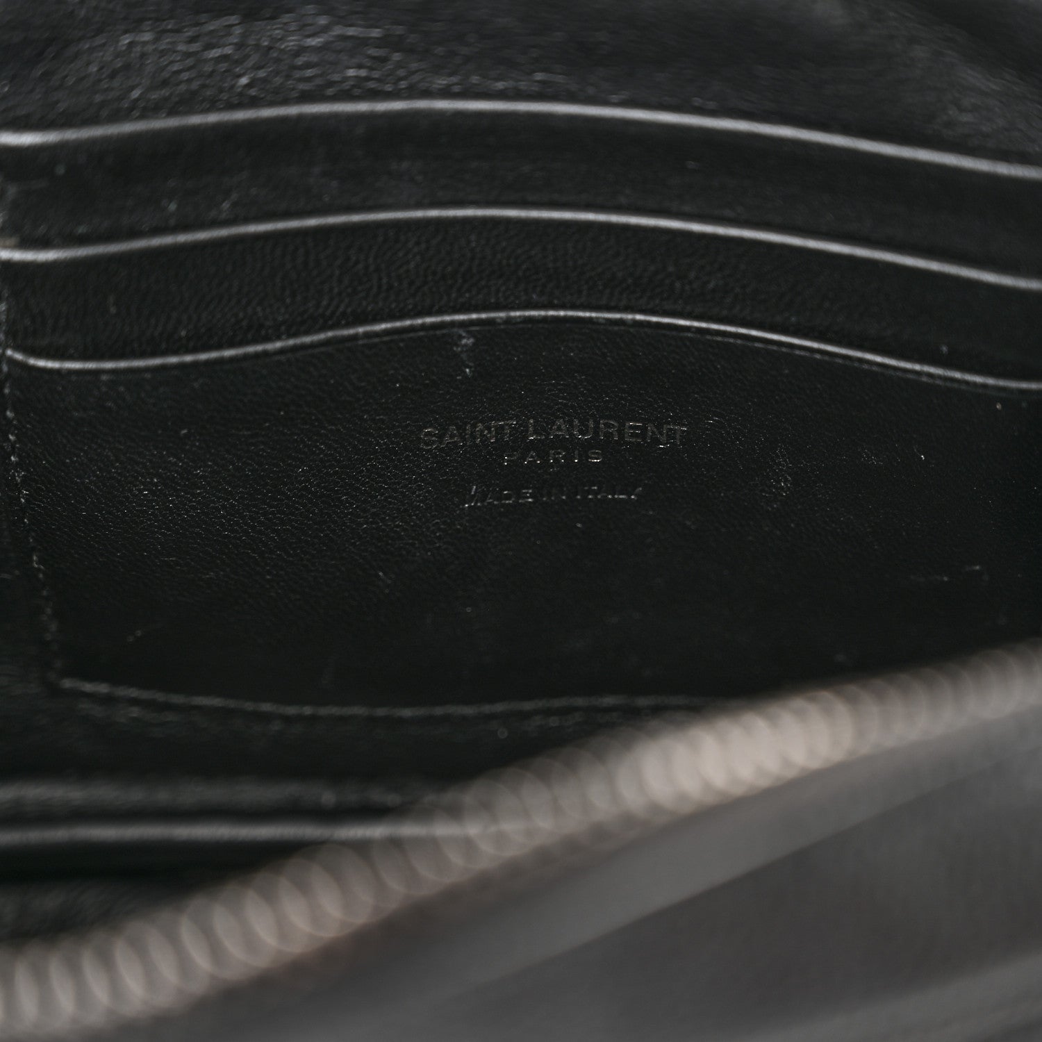 Saint Laurent Grain De Poudre Matelasse Monochrome Monogram Mini Lou Camera Bag Black 6 of 10
