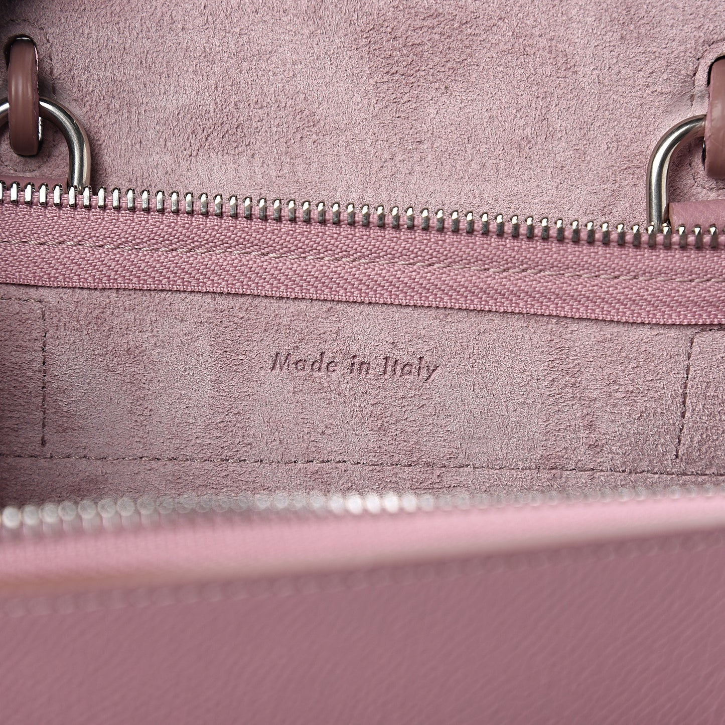 Grained Calfskin Nano Belt Bag Antique Rose