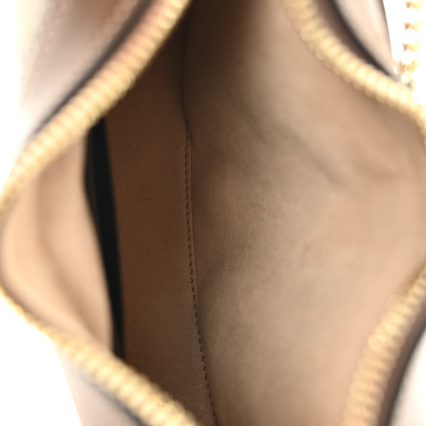 GG Supreme Monogram Azalea Calfskin Mini Retro Interlocking G Half Moon Bag Beige Ebony Brown Sugar