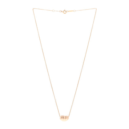 Tiffany 18K Rose Gold 12mm Elsa Peretti Bean Pendant Necklace 3 of 5