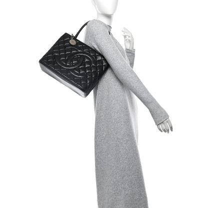 Chanel Caviar Quilted Medallion Tote Black 2 of 13