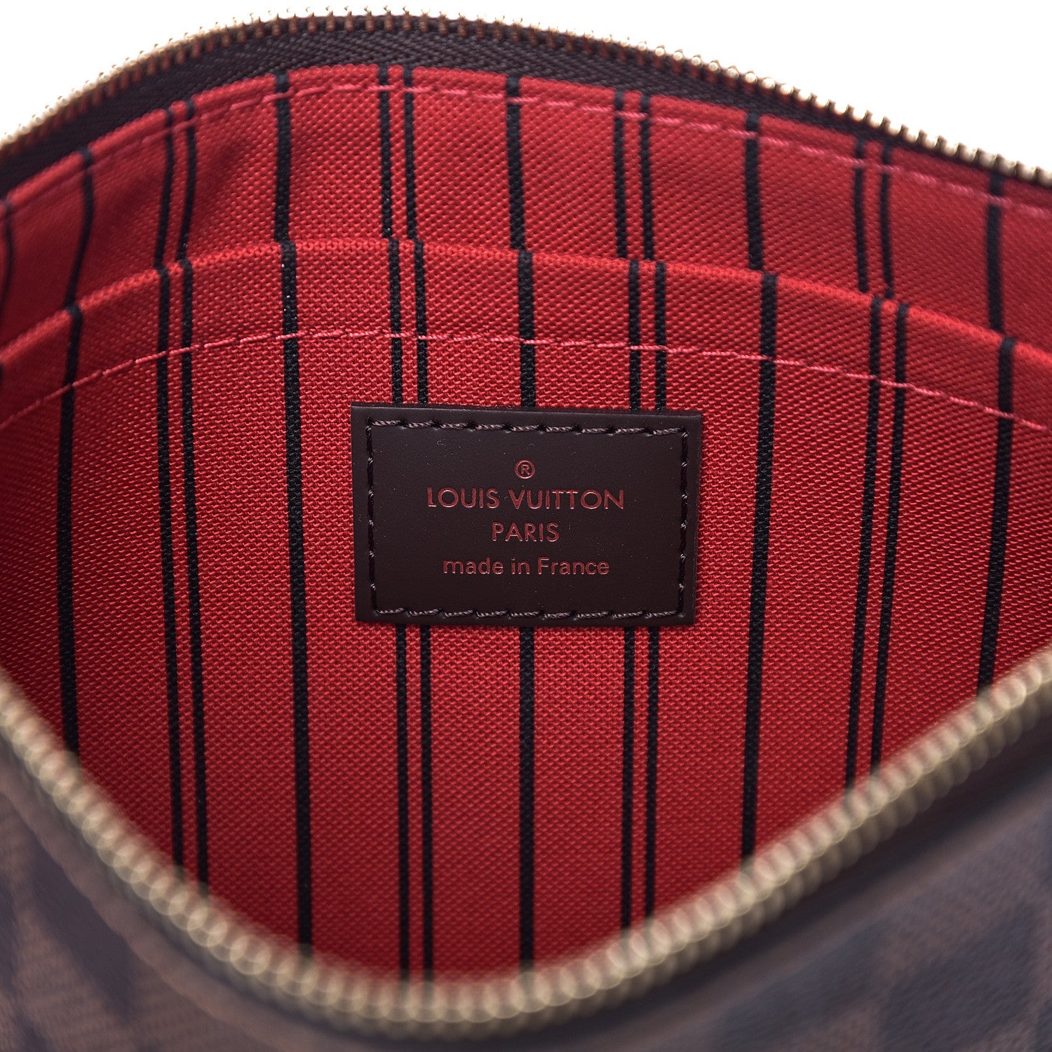Louis Vuitton Damier Ebene Neverfull MM GM Pochette 5 of 6