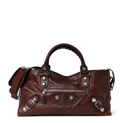 Balenciaga Agneau Giant 21 Silver Hardware Part Time Castagna 2 of 5