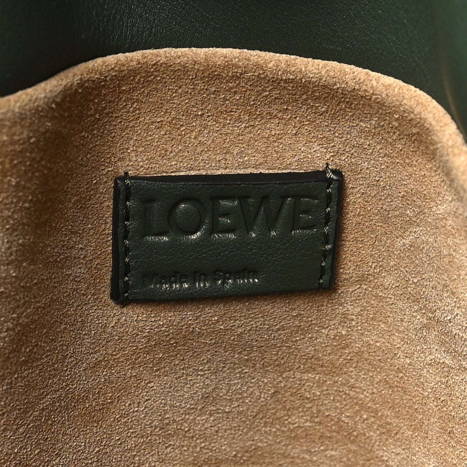 Loewe Nappa Flamenco Knot Clutch Vintage Khaki 6 of 10