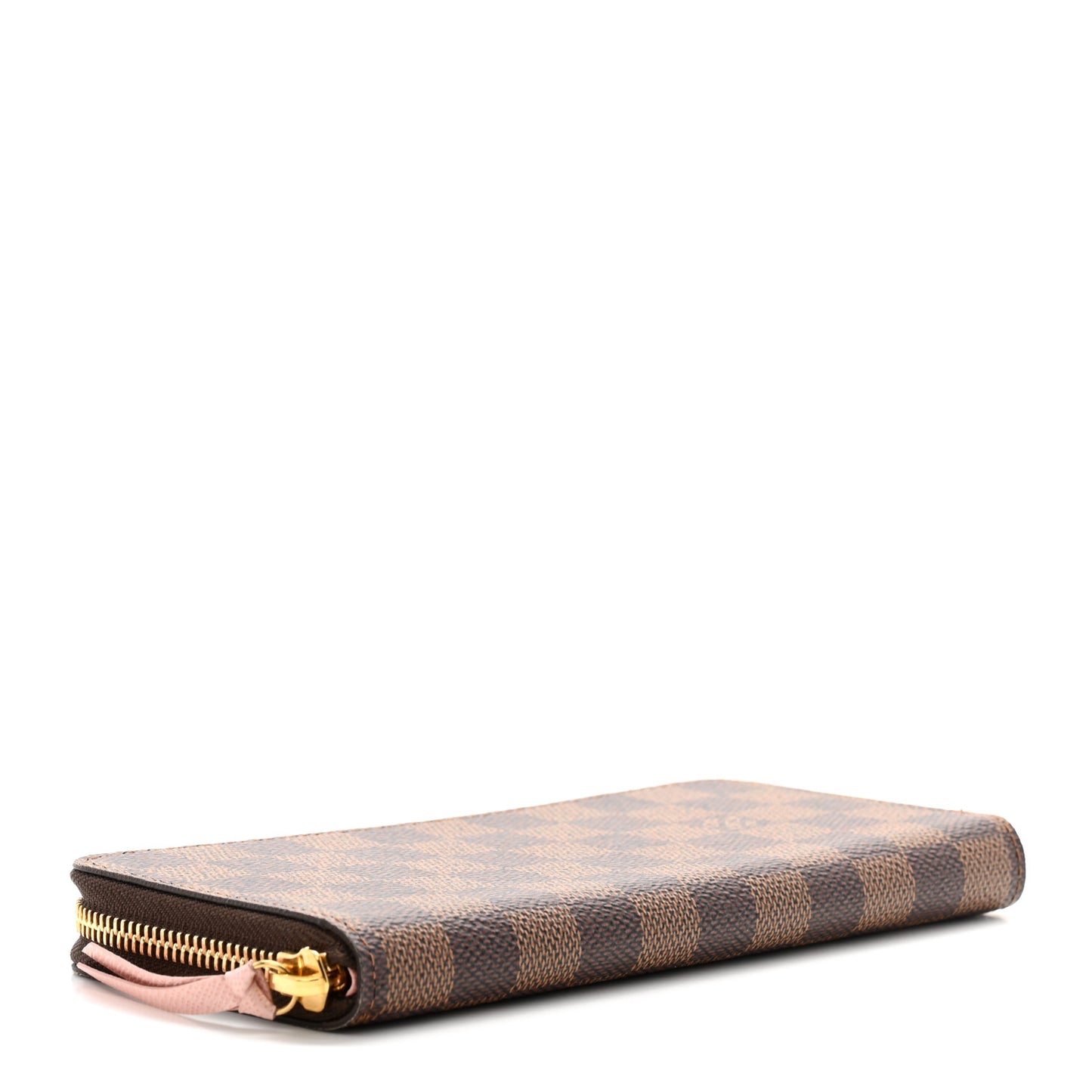 Damier Ebene Clemence Wallet Rose Ballerine