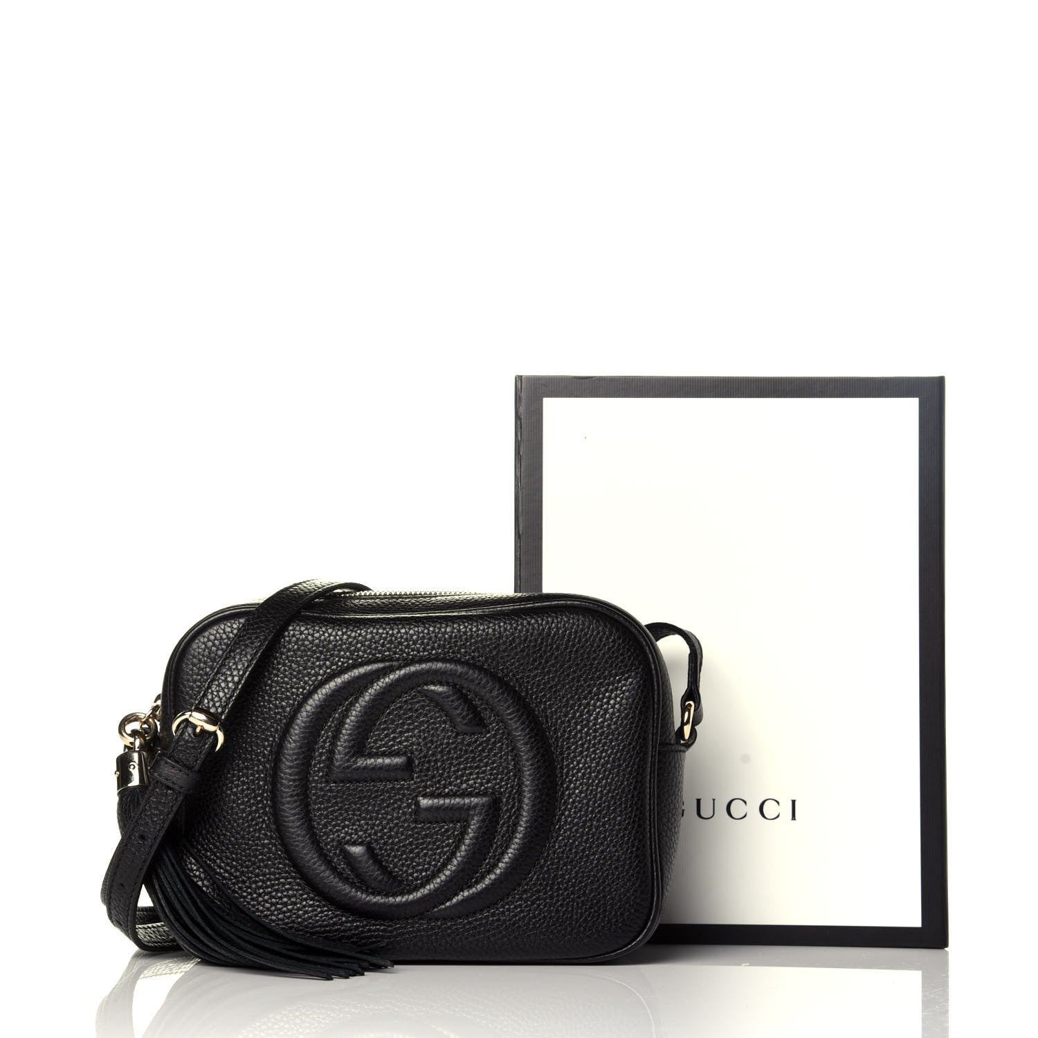 Gucci Pebbled Calfskin Small Soho Disco Bag Black 10 of 10