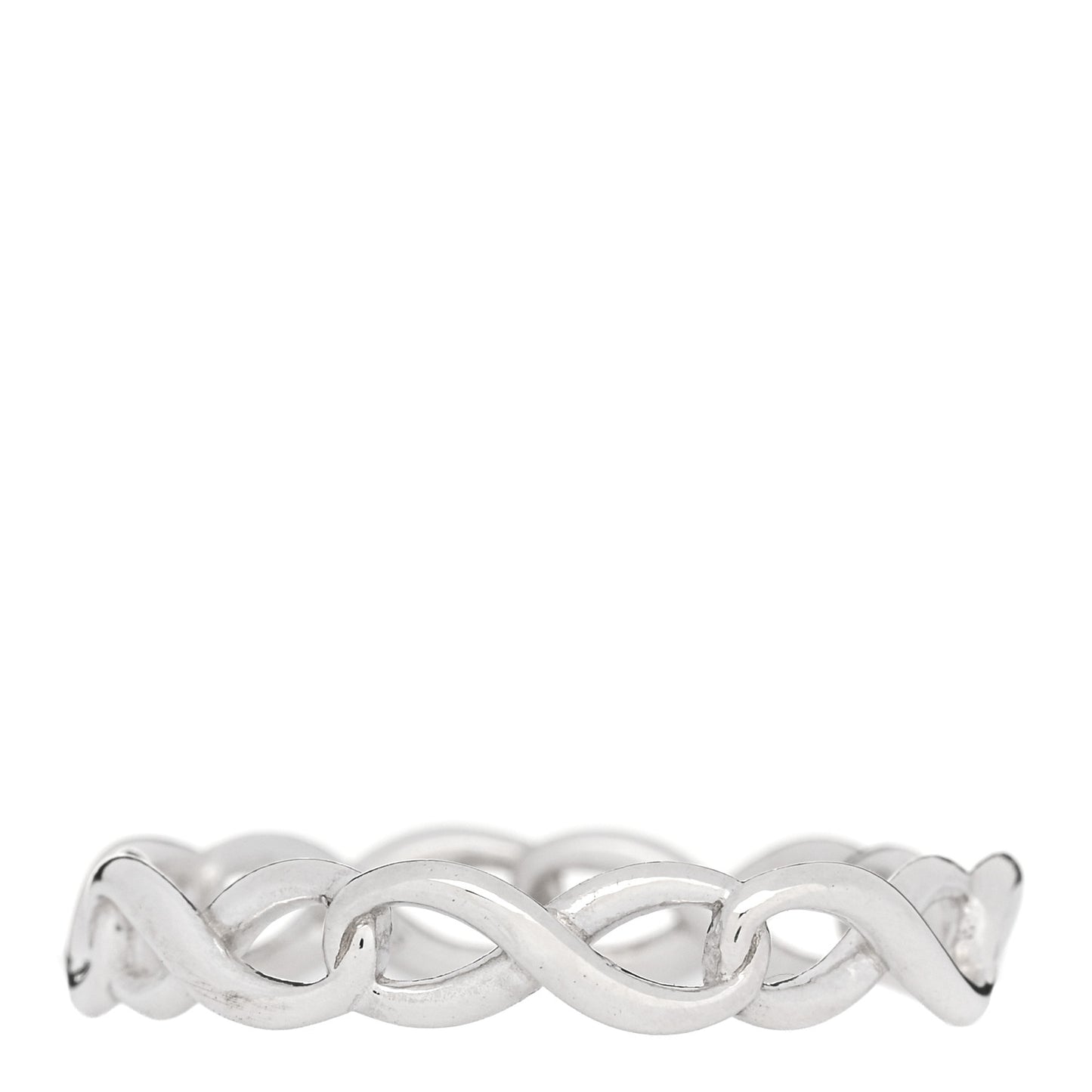Sterling Silver Narrow Infinity Band Ring 55 7.25