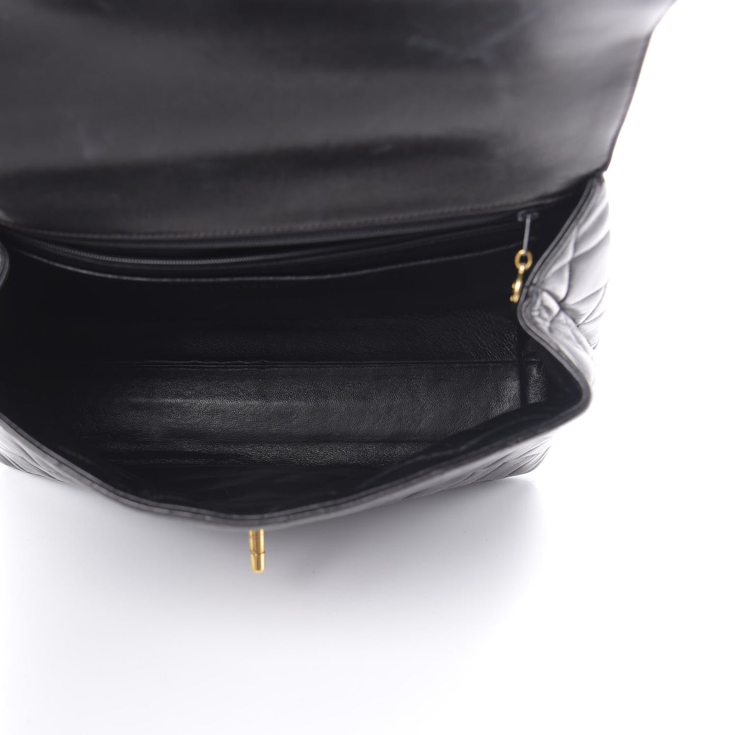 Lambskin Quilted Jumbo Kelly Flap Bag Black