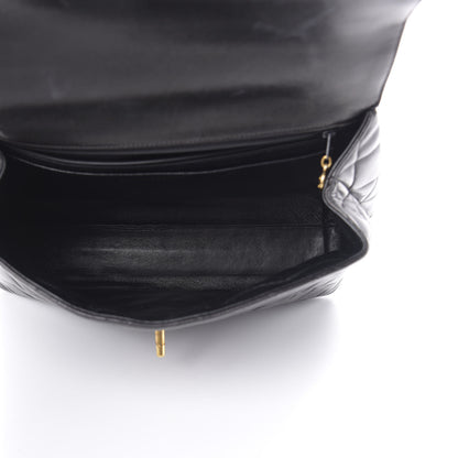 Chanel Lambskin Quilted Jumbo Kelly Flap Bag Black 5 of 22