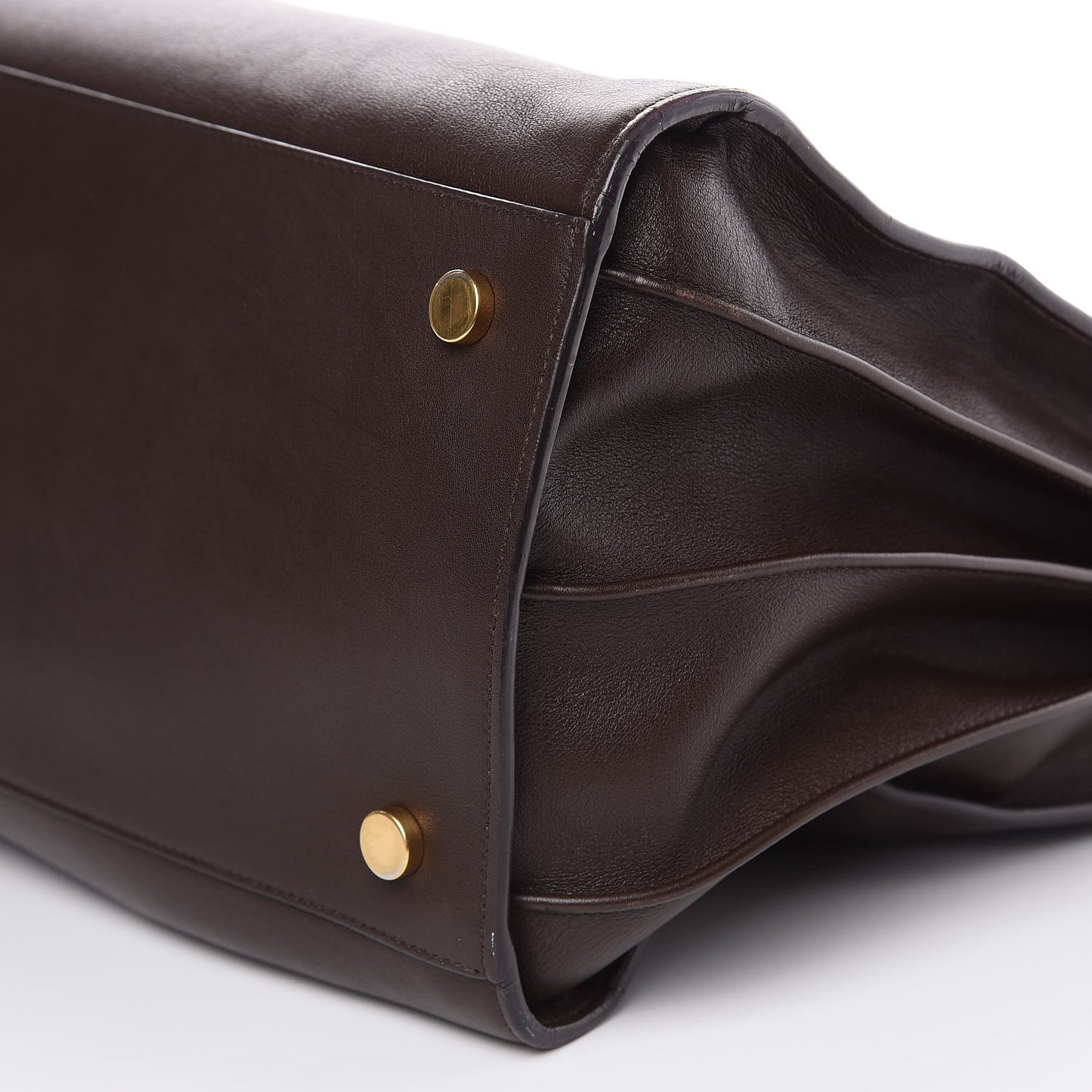 Calfskin Large Sac De Jour Carryall Dark Brown