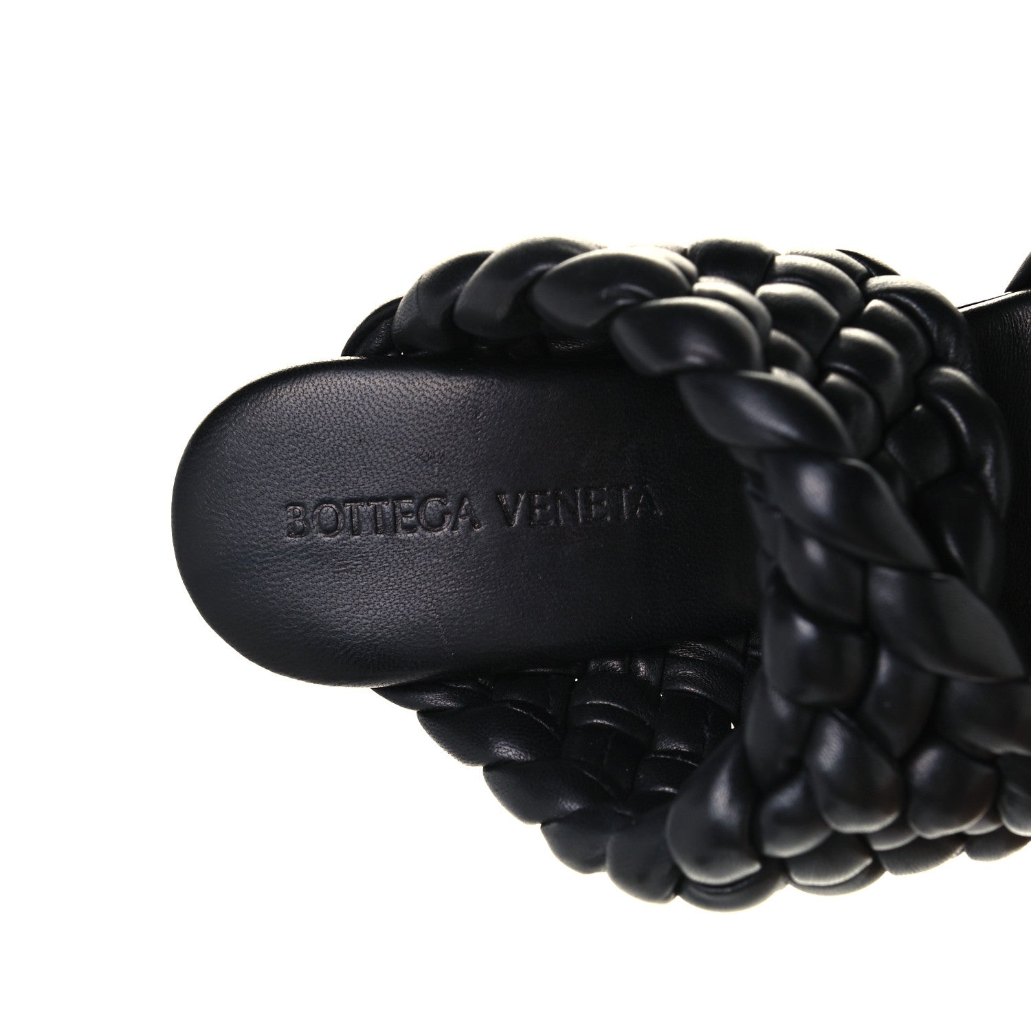 Bottega Veneta Nappa Twisted Padded Intrecciato Curve Slide Sandals 36 Black 9 of 10