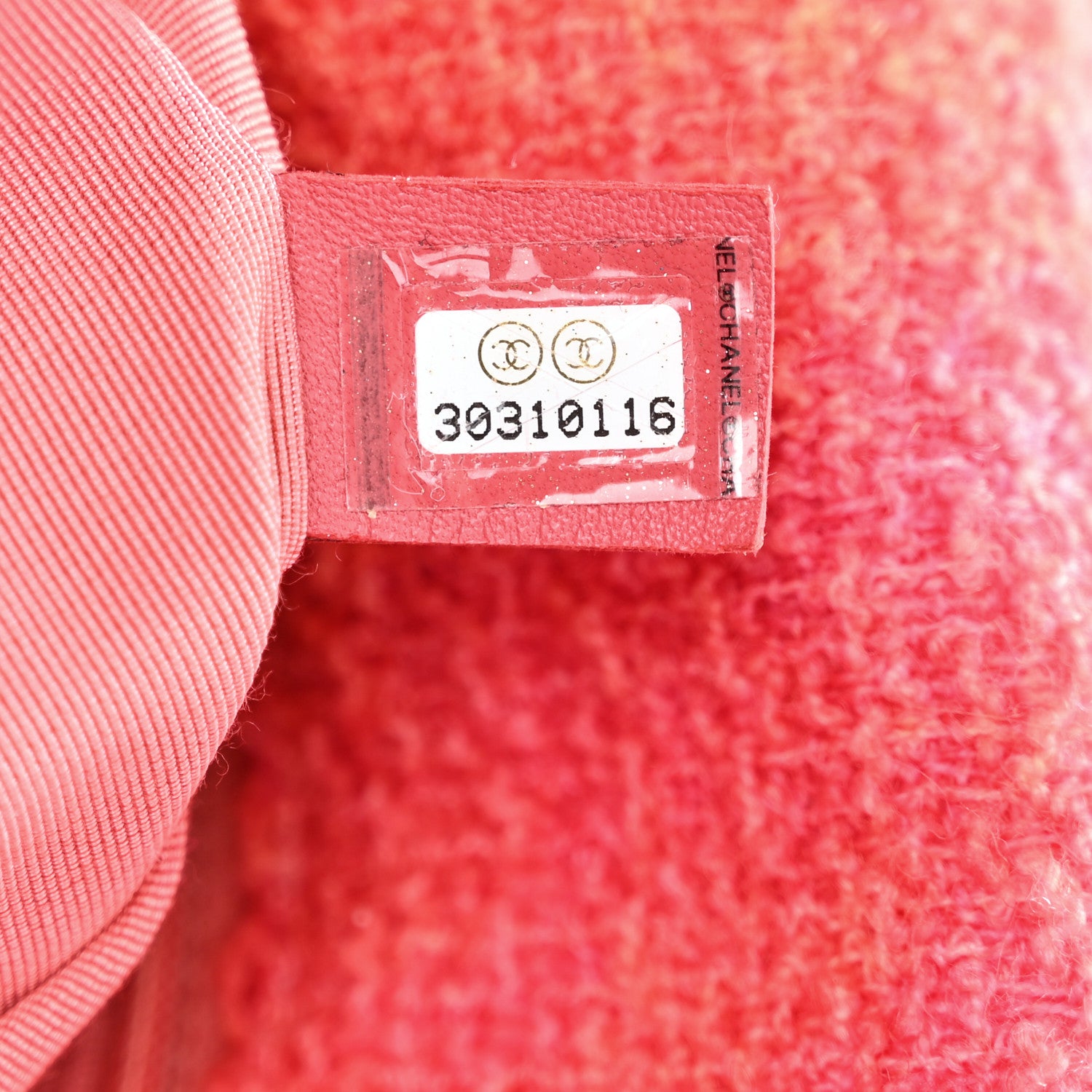 Chanel Tweed Quilted Large Chanel 19 Flap Coral Pink 7 of 10