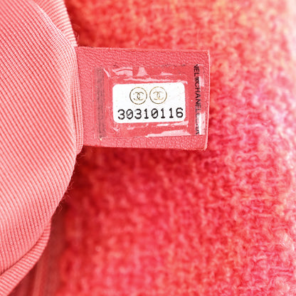 Chanel Tweed Quilted Large Chanel 19 Flap Coral Pink 7 of 10