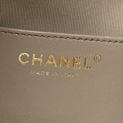 Chanel Suede Quilted Medium Chanel 25 Handbag Dark Grey 7 of 13
