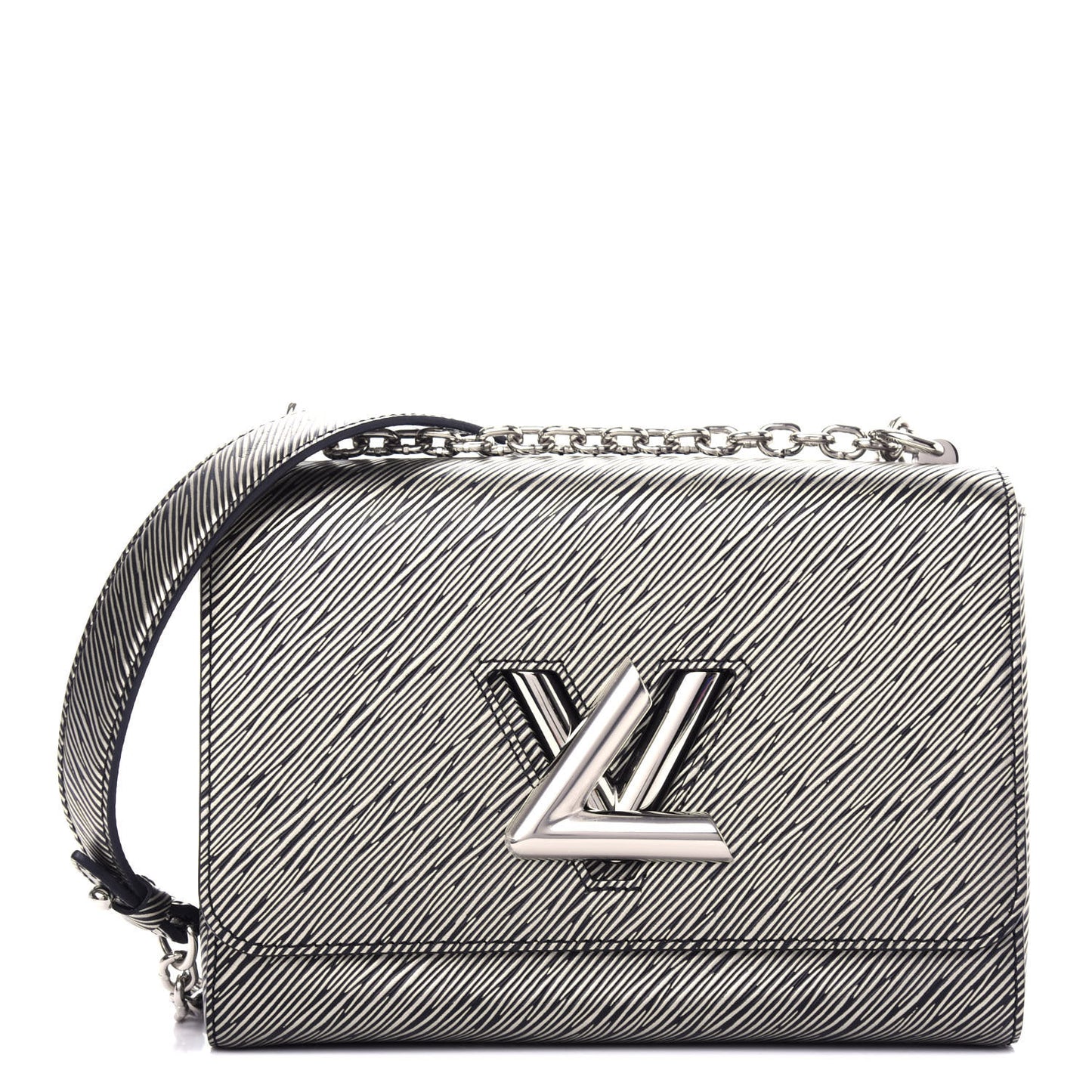 Epi Twist Shoulder Bag MM Platine
