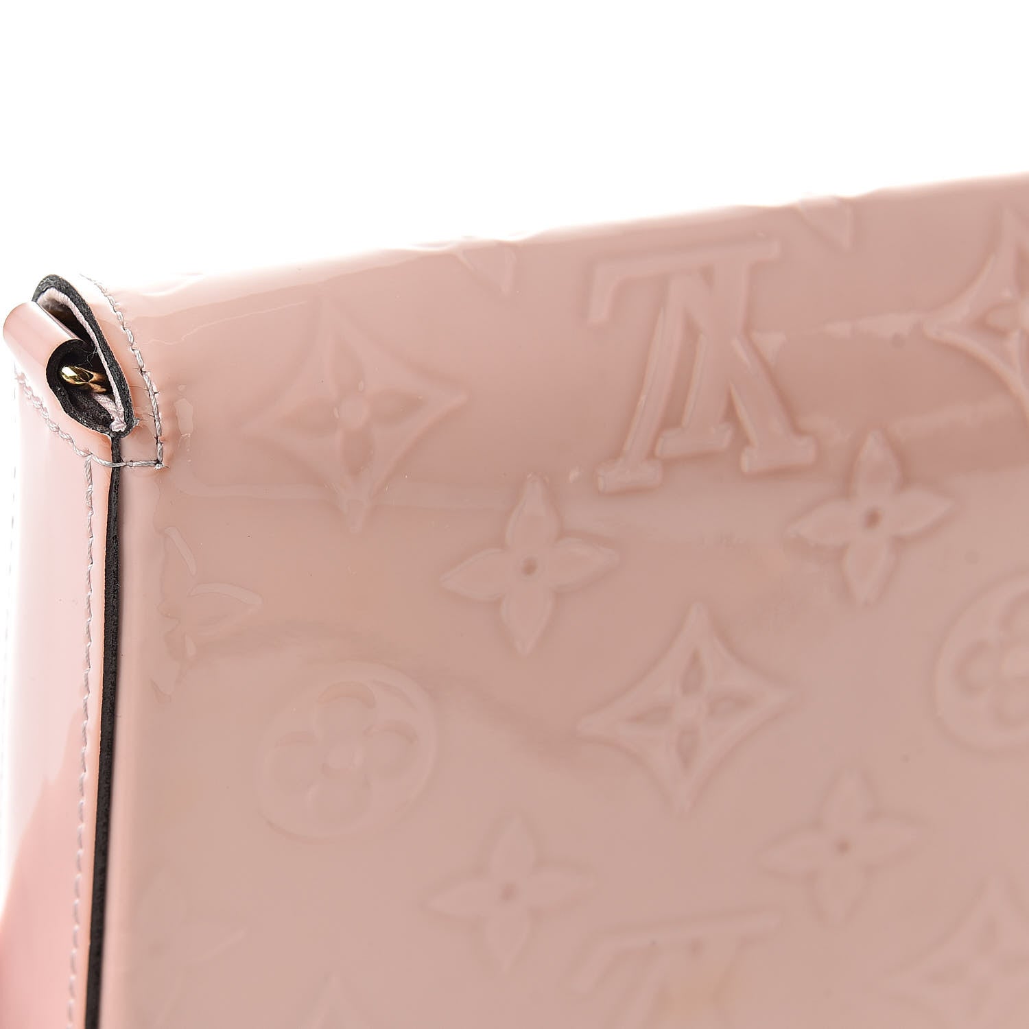 Louis Vuitton Vernis Felicie Chain Wallet Rose Ballerine 16 of 16