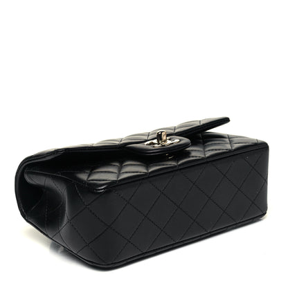 Chanel Lambskin Quilted Mini Lion Charm Top Handle Rectangular Flap Black 4 of 10
