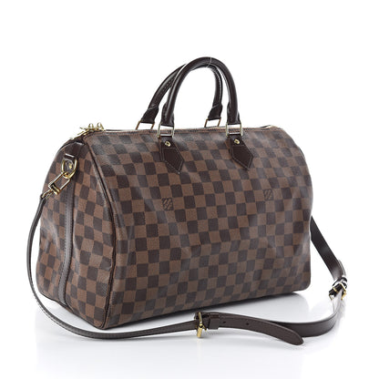 Louis Vuitton Damier Ebene Speedy Bandouliere 35 3 of 9