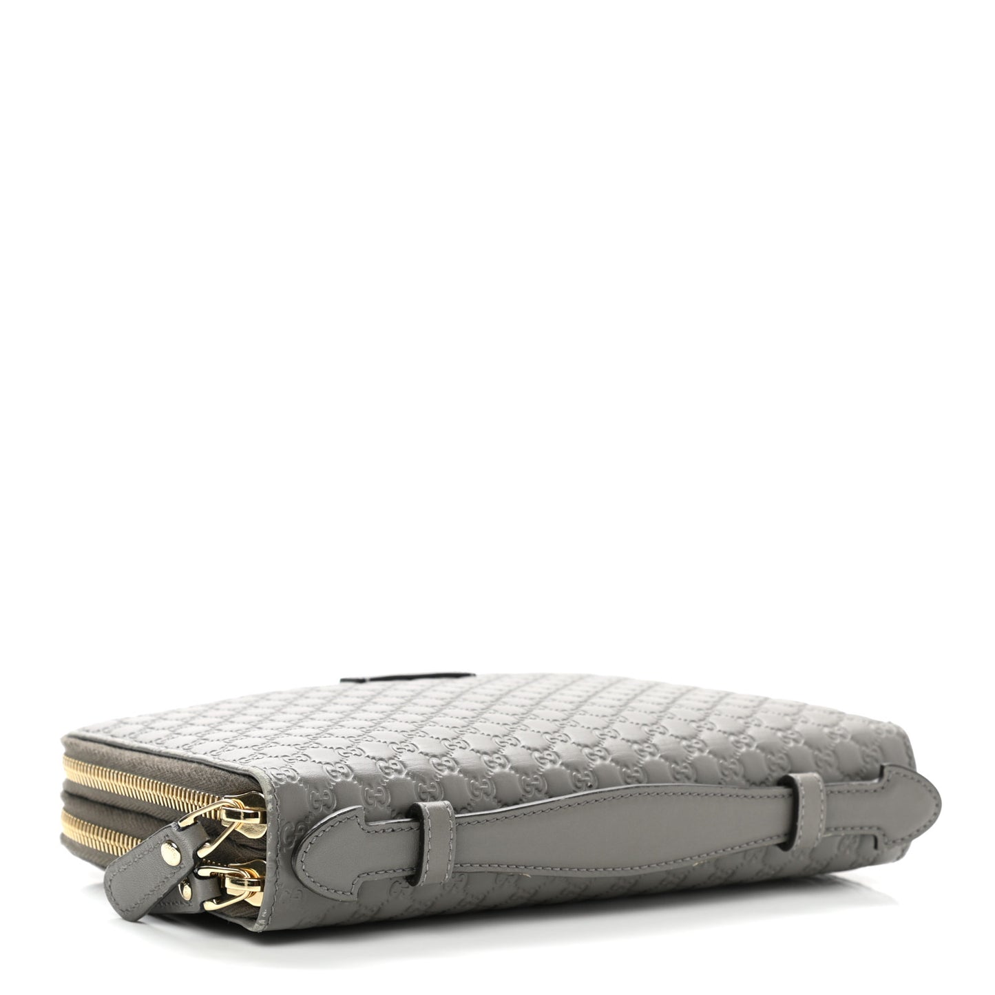 Microguccissima Zip Around Top Handle Travel Wallet Loess