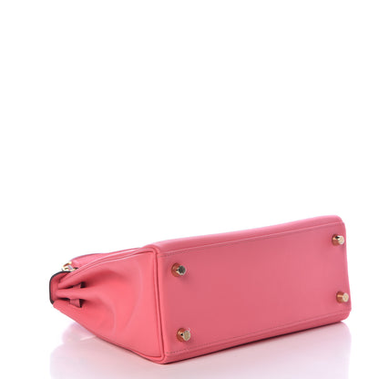 Hermes Swift Kelly Retourne 25 Rose Azalee 5 of 42