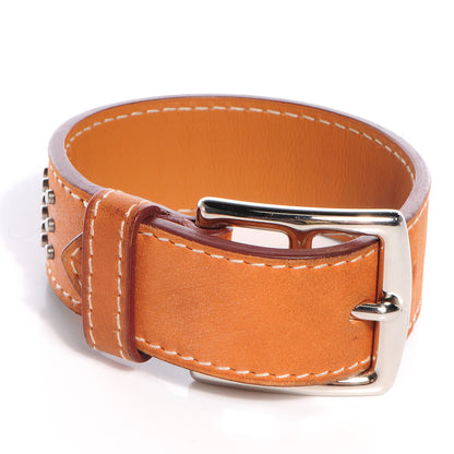 Hermes Leather Studded Buckle Bracelet 3 of 6