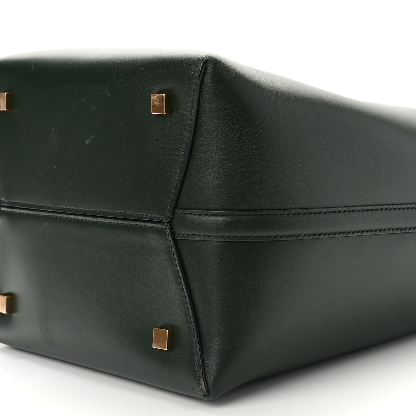 Shiny Calfskin Le 37 Bucket Bag Vert Fonce