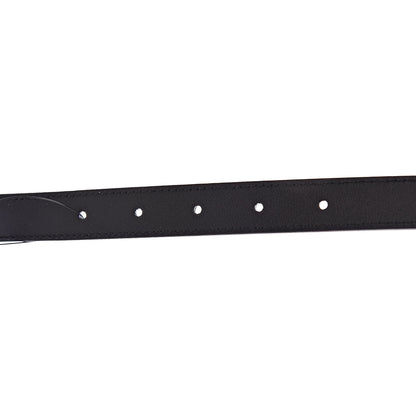 Gucci Calfskin Pearl Double G 20mm Belt 65 26 Black Cream 5 of 6