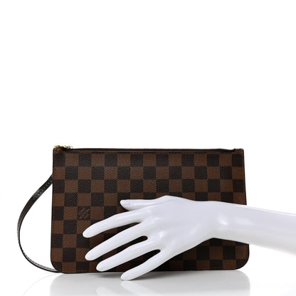 Louis Vuitton Damier Ebene Neverfull MM GM Pochette 2 of 7