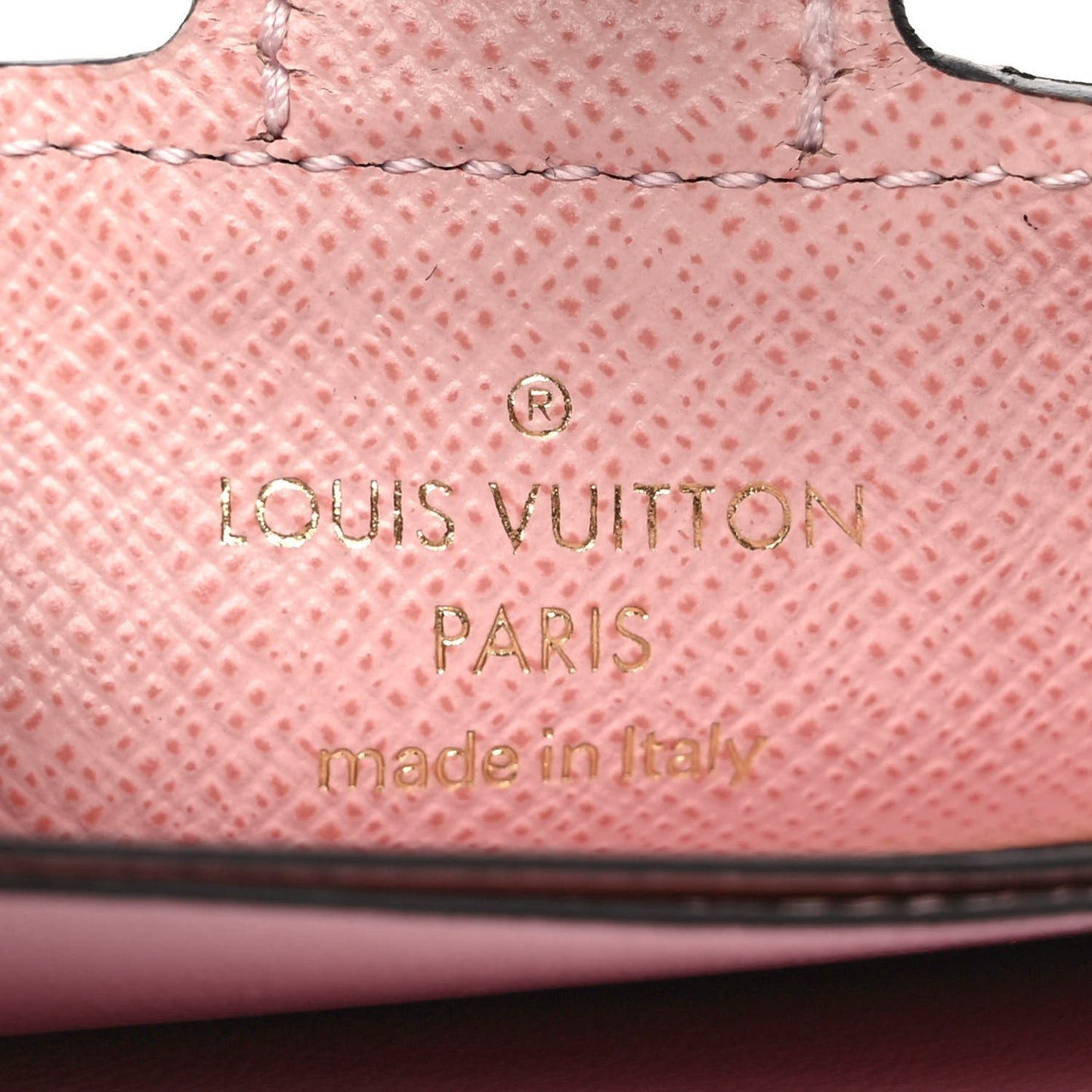 Monogram Gusset Card Holder Rose Ballerine
