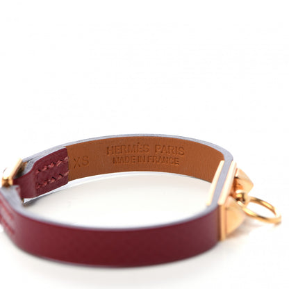 Hermes Epsom Micro Rivale Bracelet XS Rouge Grenat 4 of 6