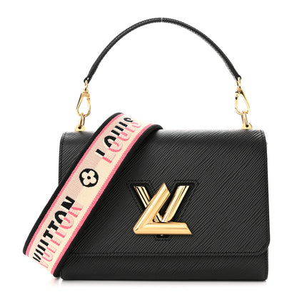 Louis Vuitton Epi Twist Top Handle Shoulder Bag MM Black 3 of 11