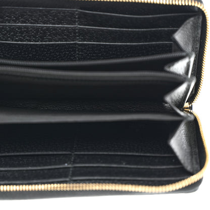 Gucci Calfskin Web Ophidia Zip Around Wallet Black 5 of 7