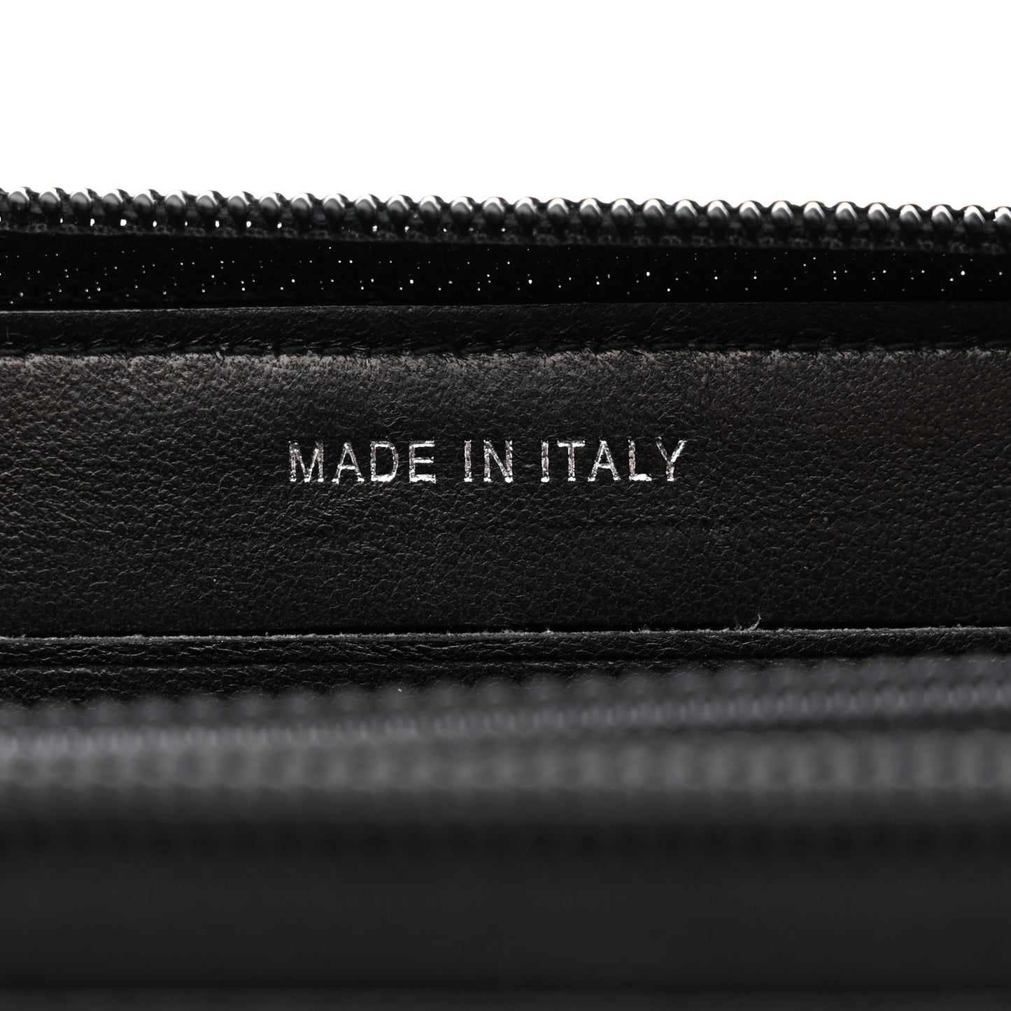 Caviar Quilted Small Boy Zip Around Wallet Black