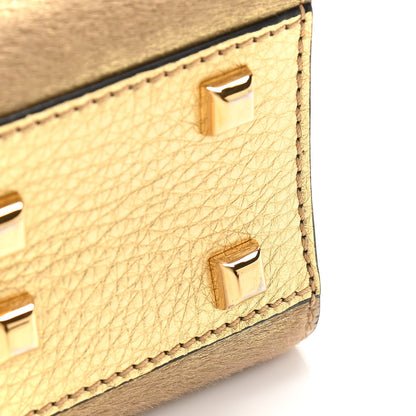 Valentino Garavani Metallic Calf Hair Small My Rockstud Frame Bag Gold 13 of 19
