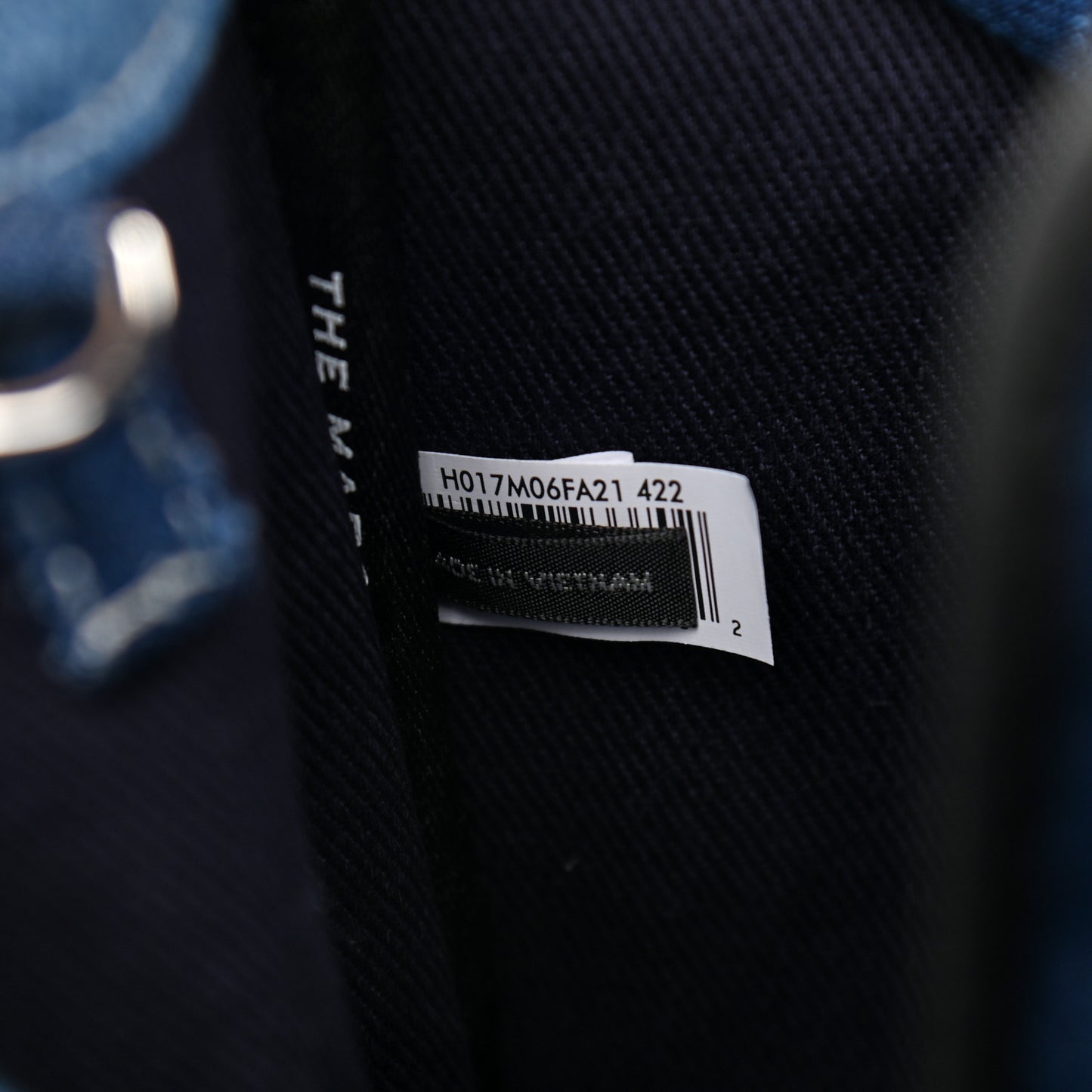 Denim Canvas Small Tote Bag Blue