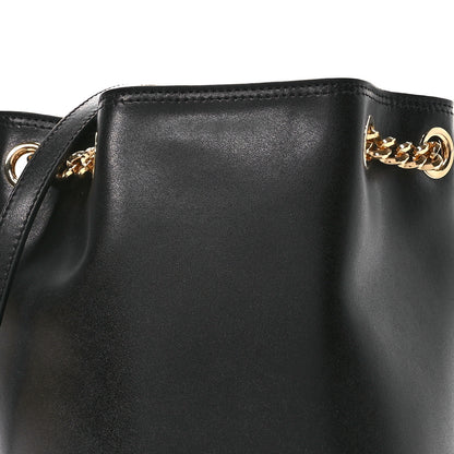 Salvatore Ferragamo Calfskin Vara Bow Bucket Bag Black 8 of 10
