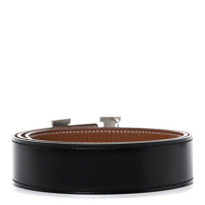 Hermes Box Togo 32mm H Belt 75 Black Gold 2 of 10