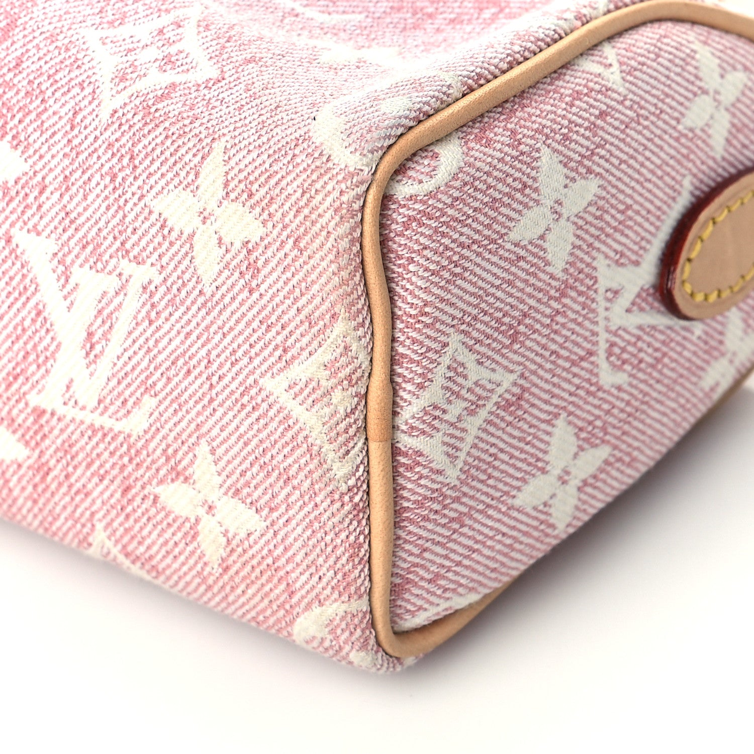 Louis Vuitton Monogram Jacquard Denim Nano Speedy Bandouliere Pink 9 of 9