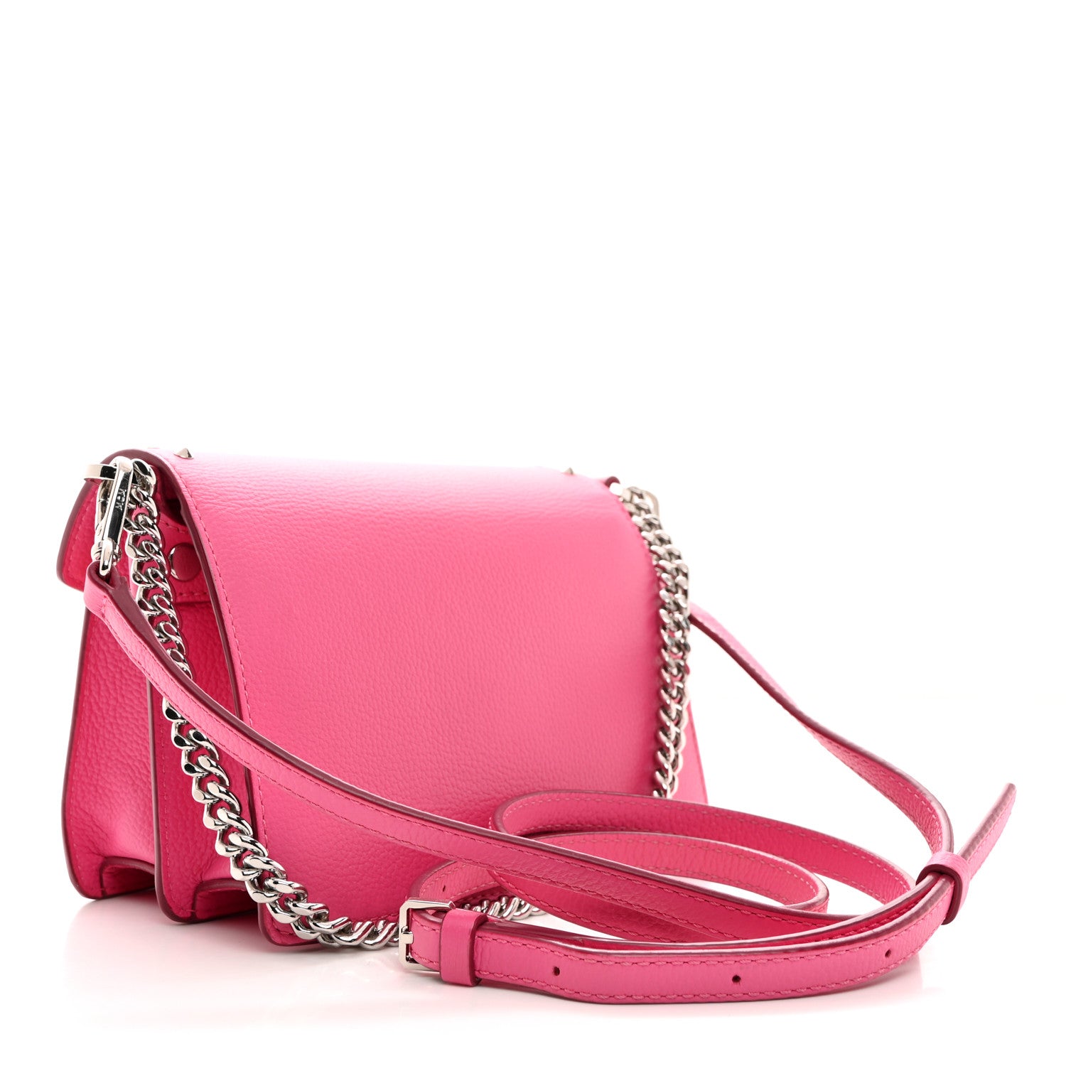 MCM Calfskin Studded Mini Patricia Crossbody Bag Sugar Pink 3 of 10