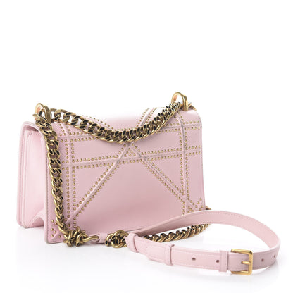 Christian Dior Lambskin Studded Small Diorama Flap Bag Pink 2 of 8