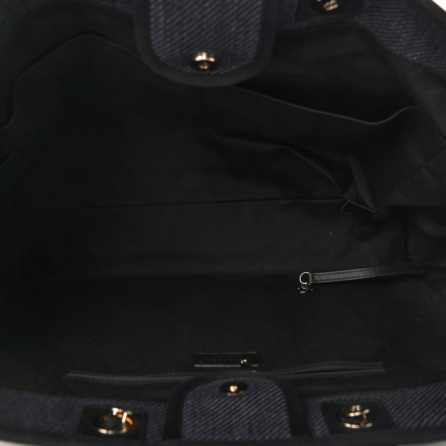 Mixed Fibers Striped Large Deauville Tote Black