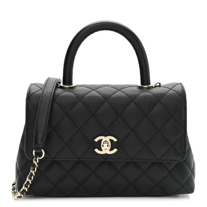 Chanel Caviar Quilted Mini Coco Handle Flap Black 1 of 10