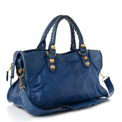 Balenciaga Agneau Giant 21 Gold Hardware Part Time Electric Bleu 4 of 11