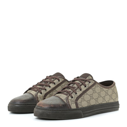 Gucci GG Supreme Monogram Mens Sneakers 8.5 Brown 3 of 22