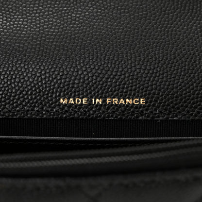 Chanel Caviar Quilted Enamel Coco Casino Flap Phone Holder With Chain Black 7 of 12