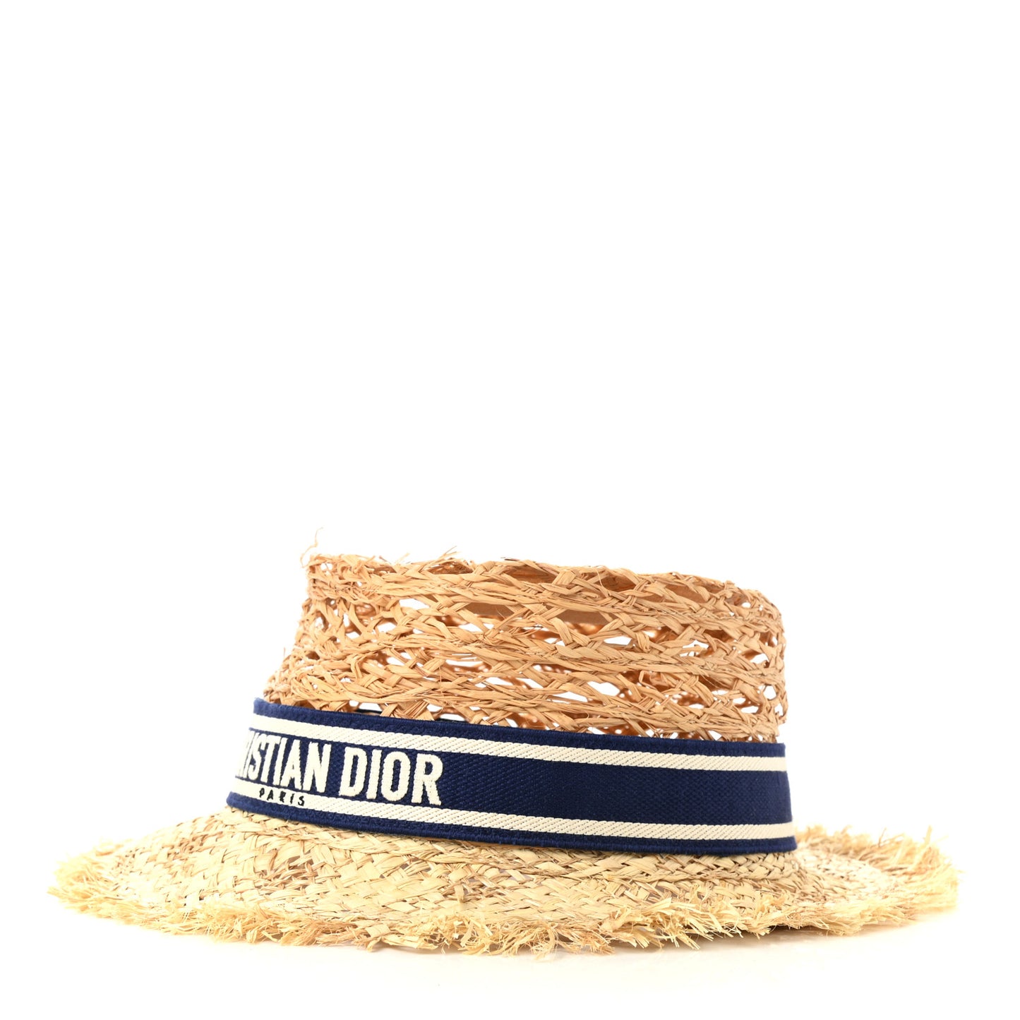 Straw Beach Hat 58 Bleu