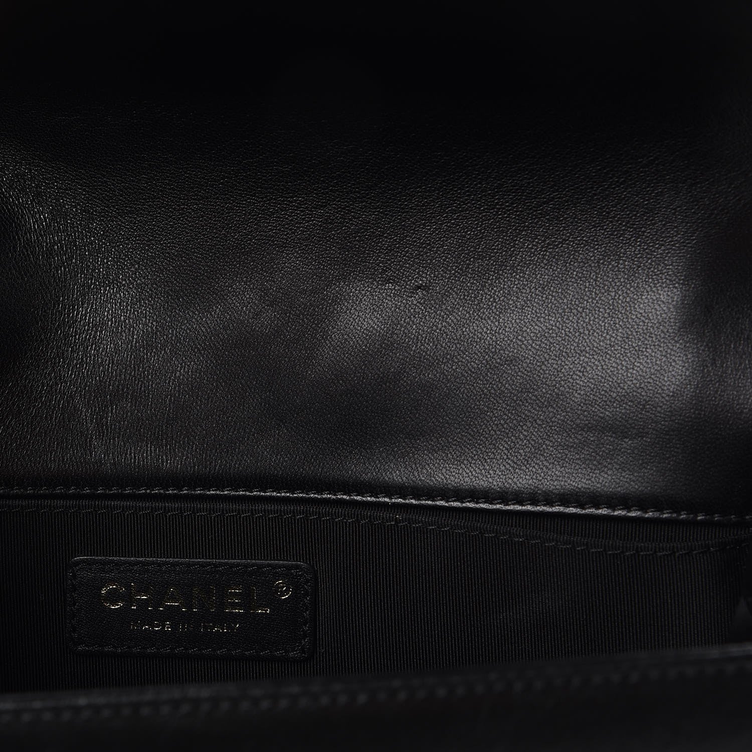 Chanel Lambskin Quilted Medium Boy Flap Black 10 of 13