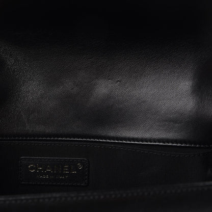 Chanel Lambskin Quilted Medium Boy Flap Black 10 of 13